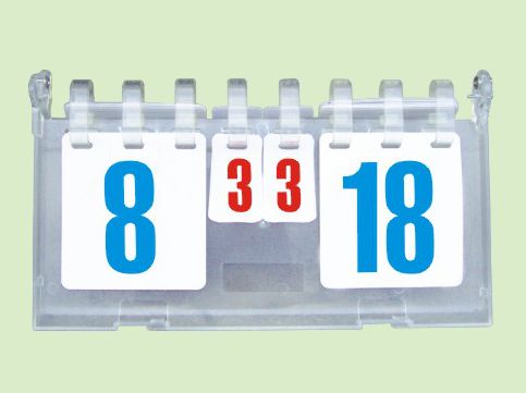 plastice scoreboard used for table tennis with small number on both middle(012)
